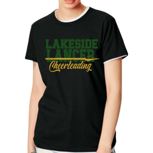 Lakeside Lancer Cheer Glitter Tee