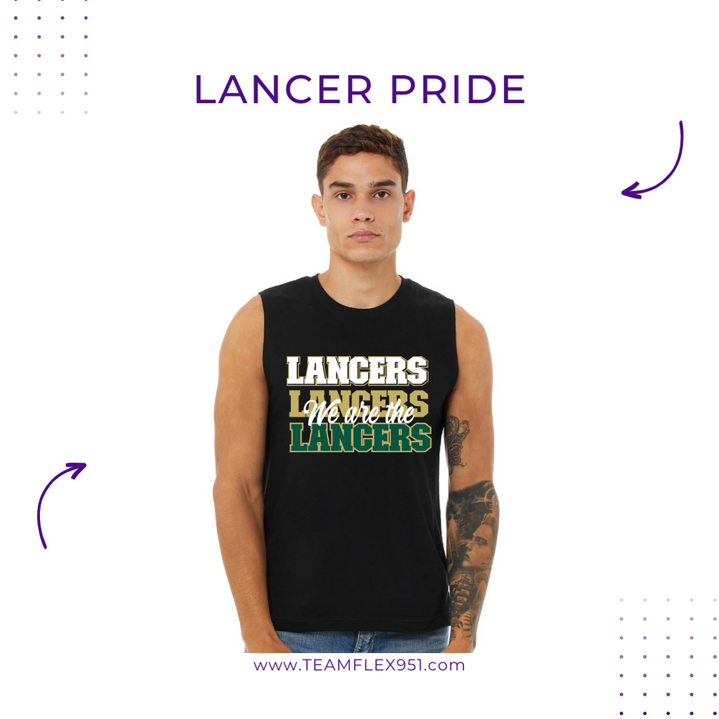 Lancer Cheer “WE ARE LANCERS” Tank  (Black)