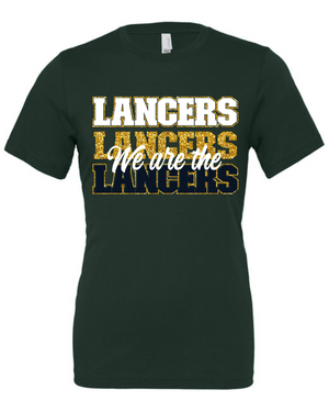 Lakeside WE ARE LANCERS (GREEN) VARSITY GLITTER