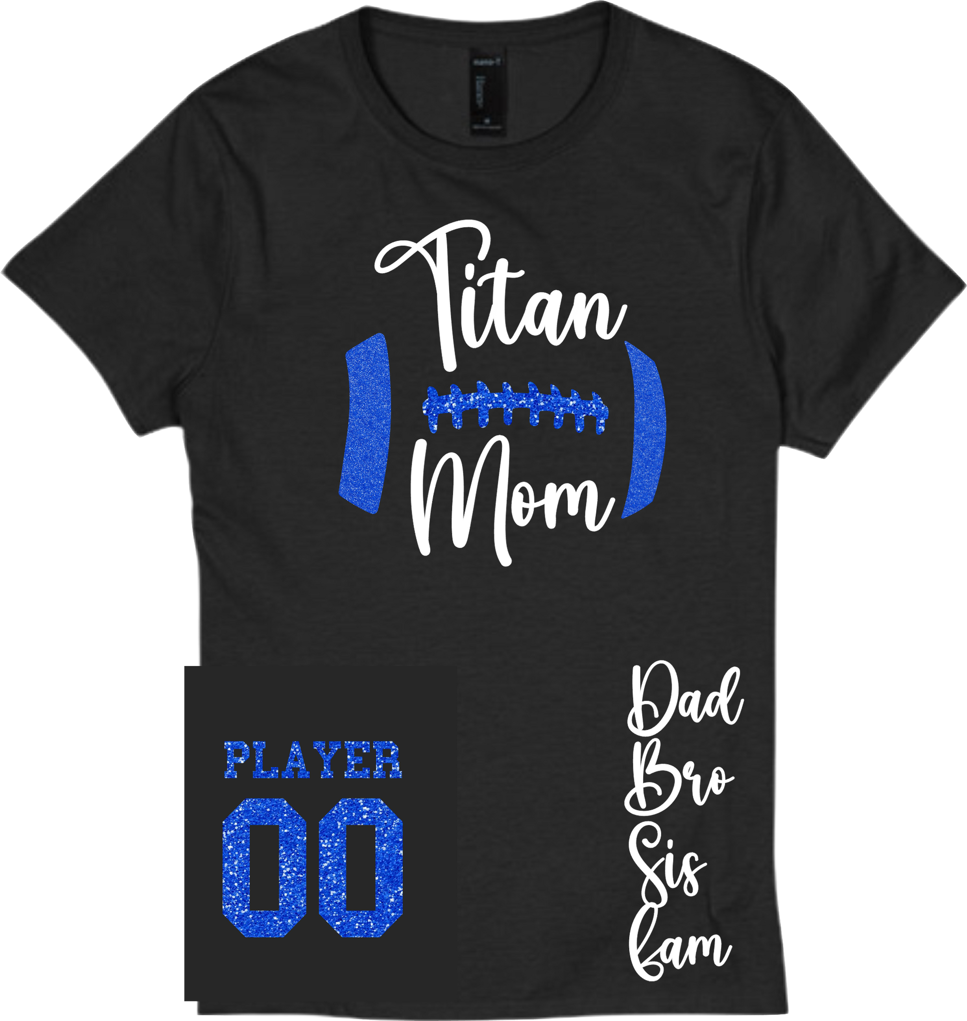 TCHS Football Titan Mom Glitter Tee – Team Flex 951